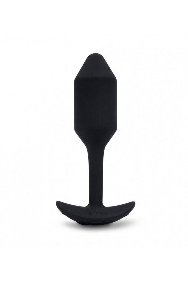 b-Vibe - Vibrating Snug Plug - Weighted Butt Plug - Medium - Black - Stag Shop