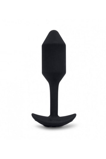 b-Vibe - Vibrating Snug Plug - Weighted Butt Plug - Medium - Black - Stag Shop