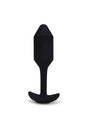 b-Vibe - Vibrating Snug Plug - Weighted Butt Plug - Medium - Black - Stag Shop