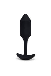 b-Vibe - Vibrating Snug Plug - Weighted Butt Plug - Medium - Black - Stag Shop