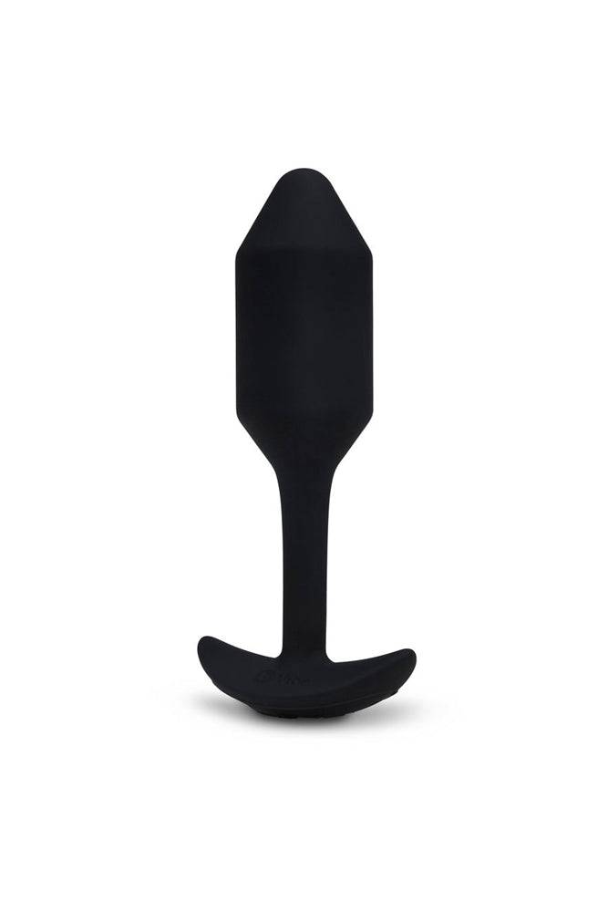 b-Vibe - Vibrating Snug Plug - Weighted Butt Plug - Medium - Black - Stag Shop