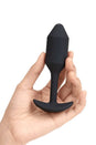 b-Vibe - Vibrating Snug Plug - Weighted Butt Plug - Medium - Black - Stag Shop