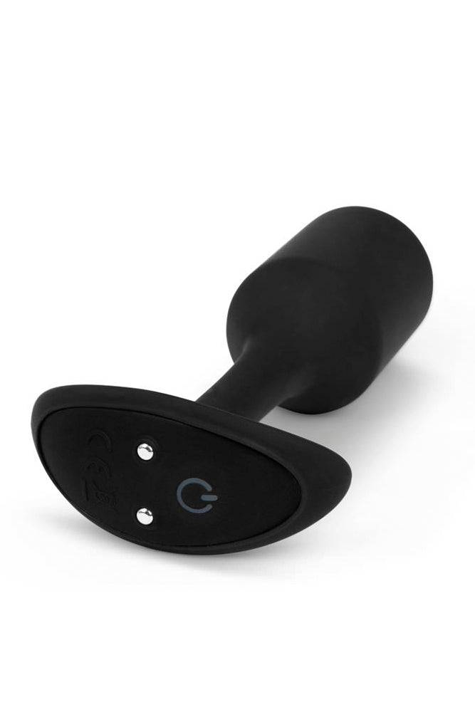 b-Vibe - Vibrating Snug Plug - Weighted Butt Plug - Medium - Black - Stag Shop