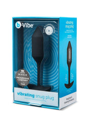 b-Vibe - Vibrating Snug Plug - Weighted Butt Plug - Medium - Black - Stag Shop