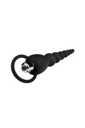 Adam & Eve - Vibrating Silicone Anal Beads - Black - Stag Shop