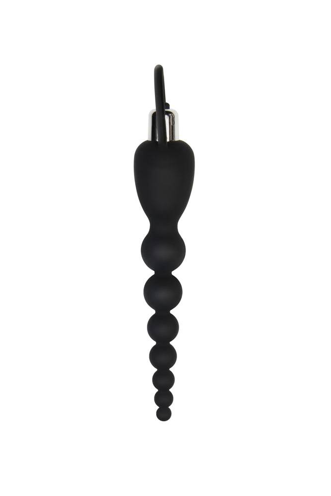 Adam & Eve - Vibrating Silicone Anal Beads - Black - Stag Shop