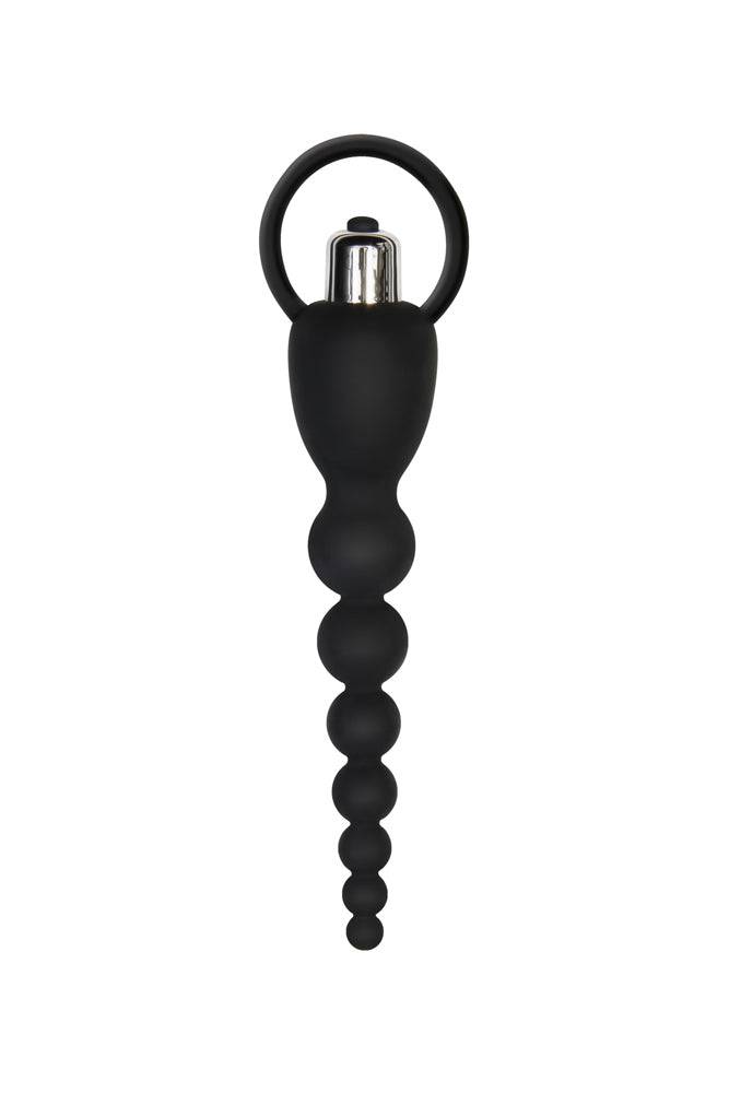 Adam & Eve - Vibrating Silicone Anal Beads - Black - Stag Shop