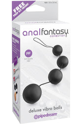 Pipedream - Anal Fantasy - Deluxe Vibro Balls Anal Beads - Black - Stag Shop