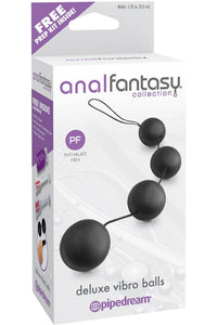 Thumbnail for Pipedream - Anal Fantasy - Deluxe Vibro Balls Anal Beads - Black - Stag Shop