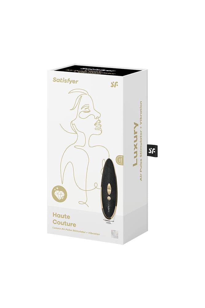 Satisfyer - Luxury - Haute Couture Clitoral Stimulator - Black/Gold - Stag Shop