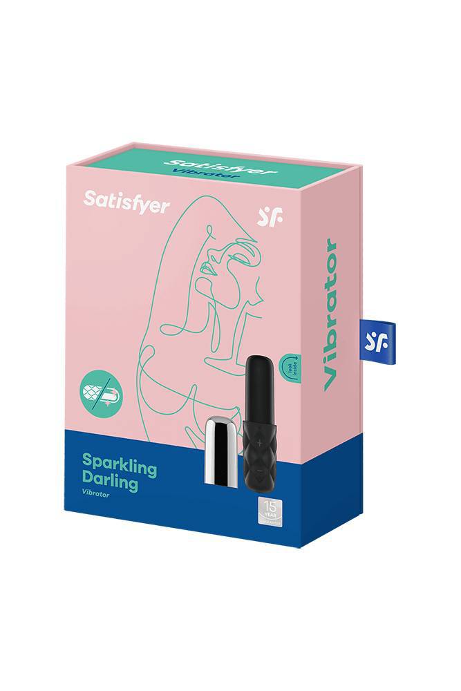 Satisfyer - Sparkling Darling Mini Vibrator - Black - Stag Shop