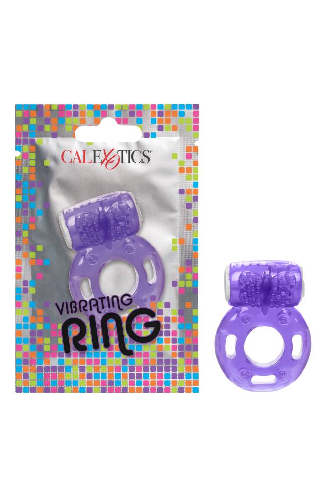 Cal Exotics - Foil Pack - Vibrating Cock Ring - Purple - Stag Shop