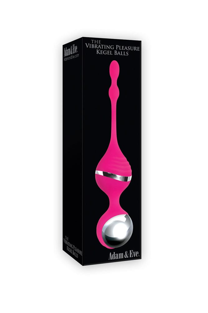 Adam & Eve - Vibrating Pleasure Kegel Balls - Pink - Stag Shop