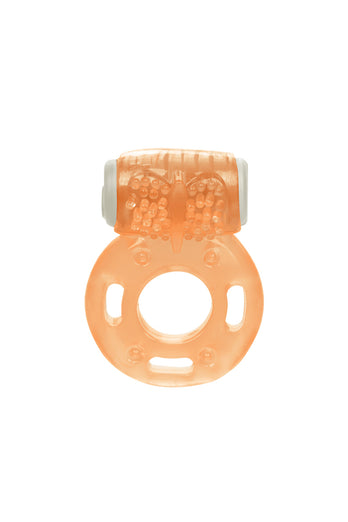 Cal Exotics - Foil Pack - Vibrating Cock Ring - Orange - Stag Shop
