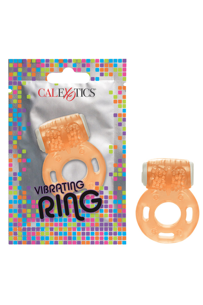 Cal Exotics - Foil Pack - Vibrating Cock Ring - Orange - Stag Shop