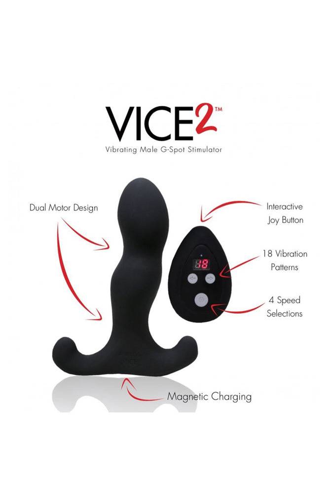 Aneros - Vice 2 Remote Control Prostate Massager - Black – Stag Shop