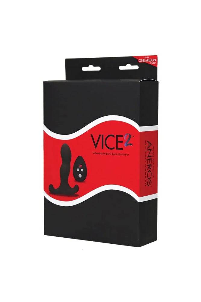 Aneros - Vice 2 Remote Control Prostate Massager - Black - Stag Shop