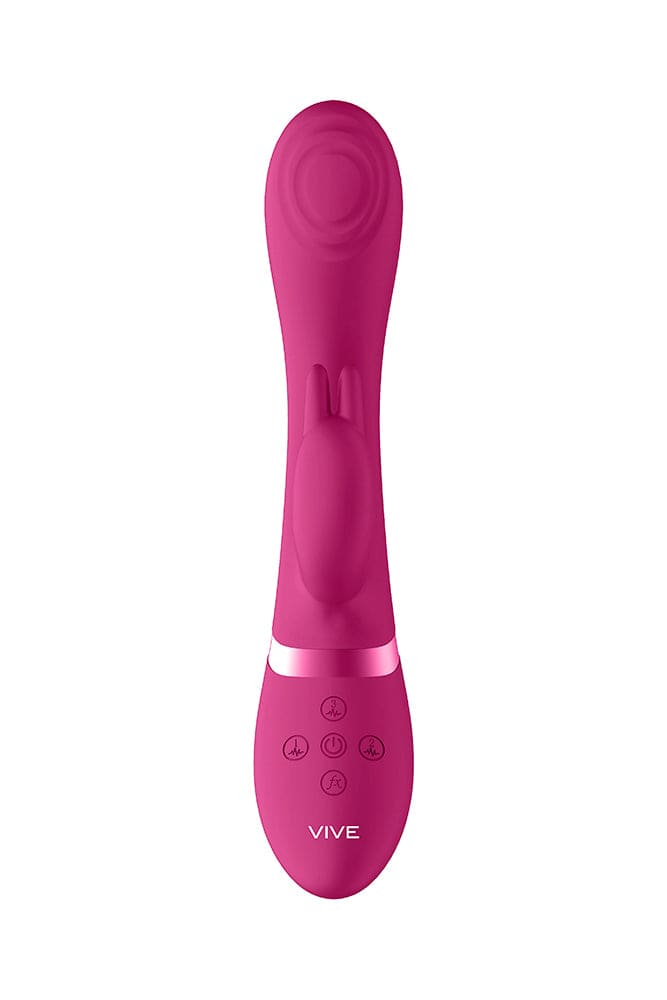 Shots Toys - VIVE - Cato - Pulse G-spot Rabbit Vibrator - Pink - Stag Shop
