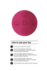 Shots Toys - VIVE - Izara - Rotating Beading Rabbit Vibrator - Pink - Stag Shop