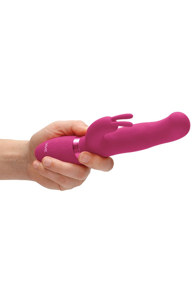 Shots Toys - VIVE - Izara - Rotating Beading Rabbit Vibrator - Pink - Stag Shop