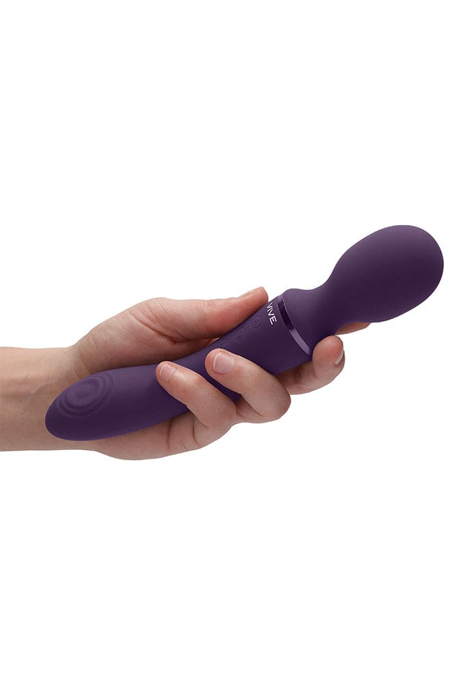 Shots Toys - VIVE - Enora - Dual Ended Wand Vibrator & Massager - Purple - Stag Shop