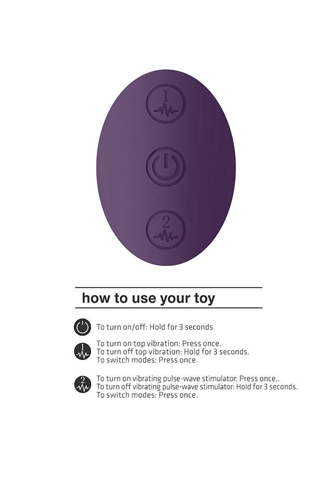 Shots Toys - VIVE - Enora - Dual Ended Wand Vibrator & Massager - Purple - Stag Shop