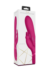 Shots Toys - VIVE - Amoris - Stimulating Beads Rabbit Vibrator - Pink - Stag Shop