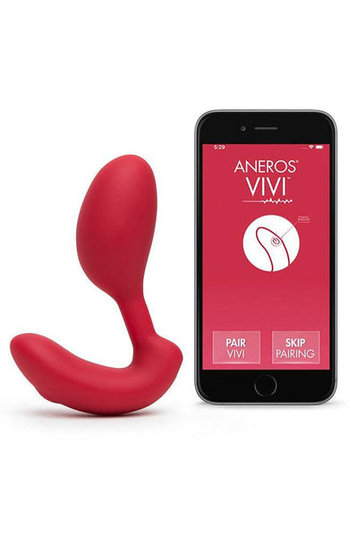 Aneros - Vivi App Controlled Dual Vibrator - Red | Stag Shop Aneros - Vivi App Controlled Dual Vibrator - Red | Stag Shop