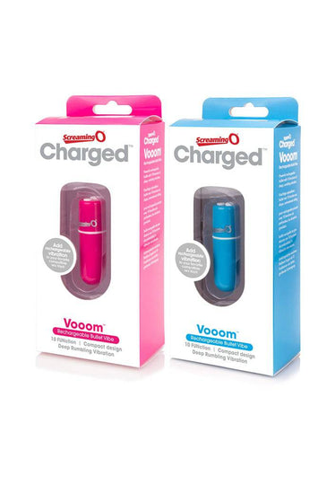 Screaming O - Charged - Vooom Rechargeable Bullet Vibrator - Assorted - Stag Shop