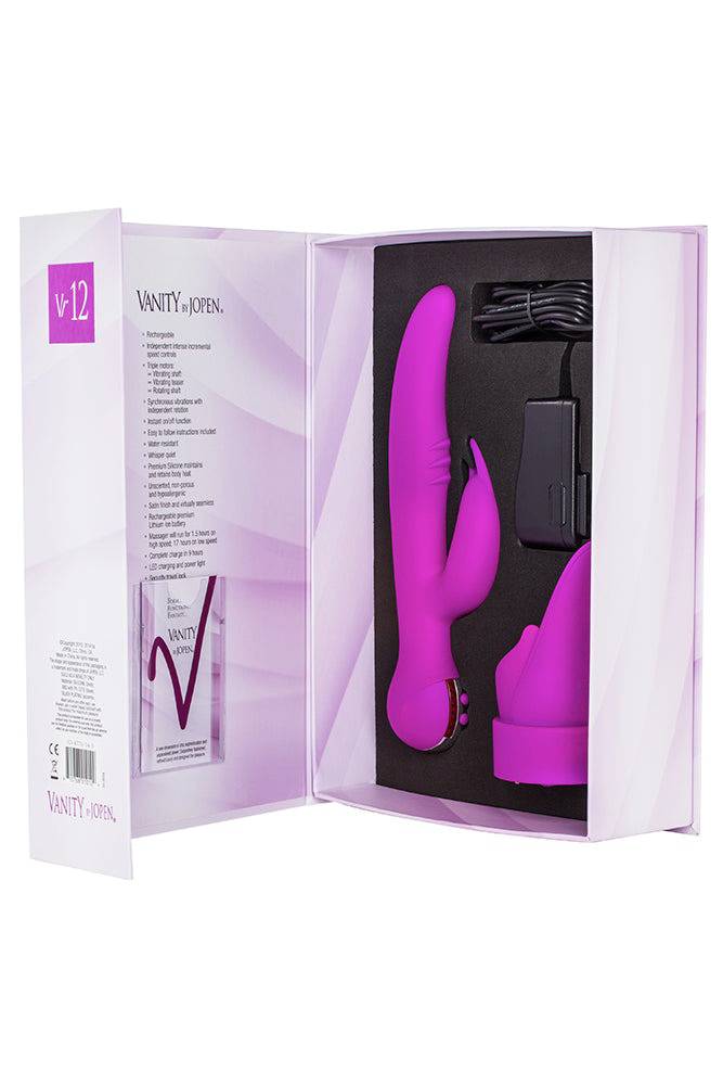 Jopen - Vanity - Vr12 Dual Rabbit Vibrator - Purple - Stag Shop