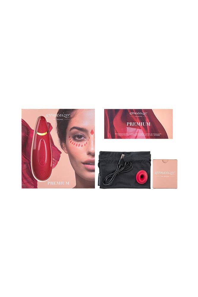 Womanizer - Premium Clitoral Stimulator - Red - Stag Shop
