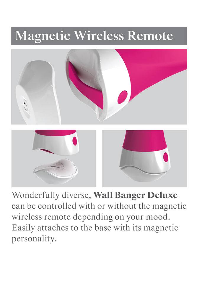 Pipedream - 3Some - Wall Banger Deluxe Vibrator - Hot Pink - Stag Shop