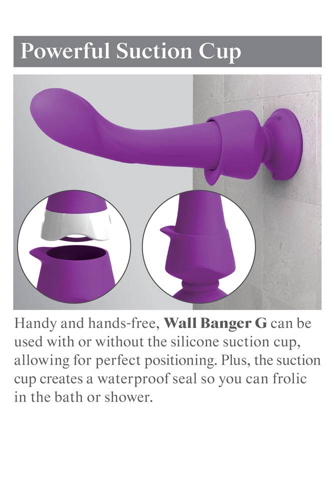 Pipedream - 3Some - Wall Banger G Vibrator - Purple - Stag Shop