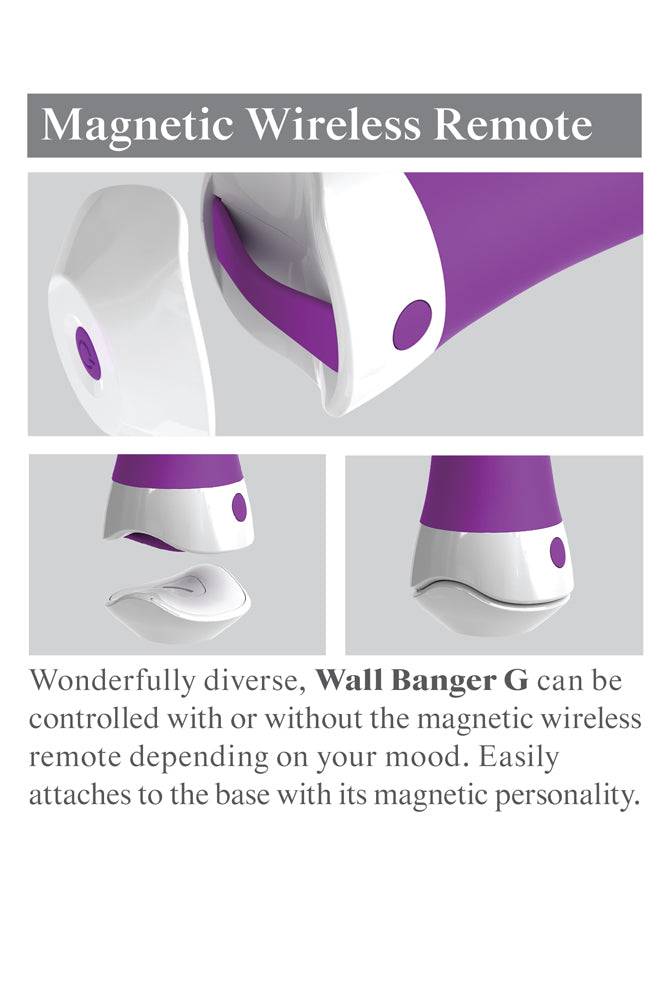 Pipedream - 3Some - Wall Banger G Vibrator - Purple - Stag Shop