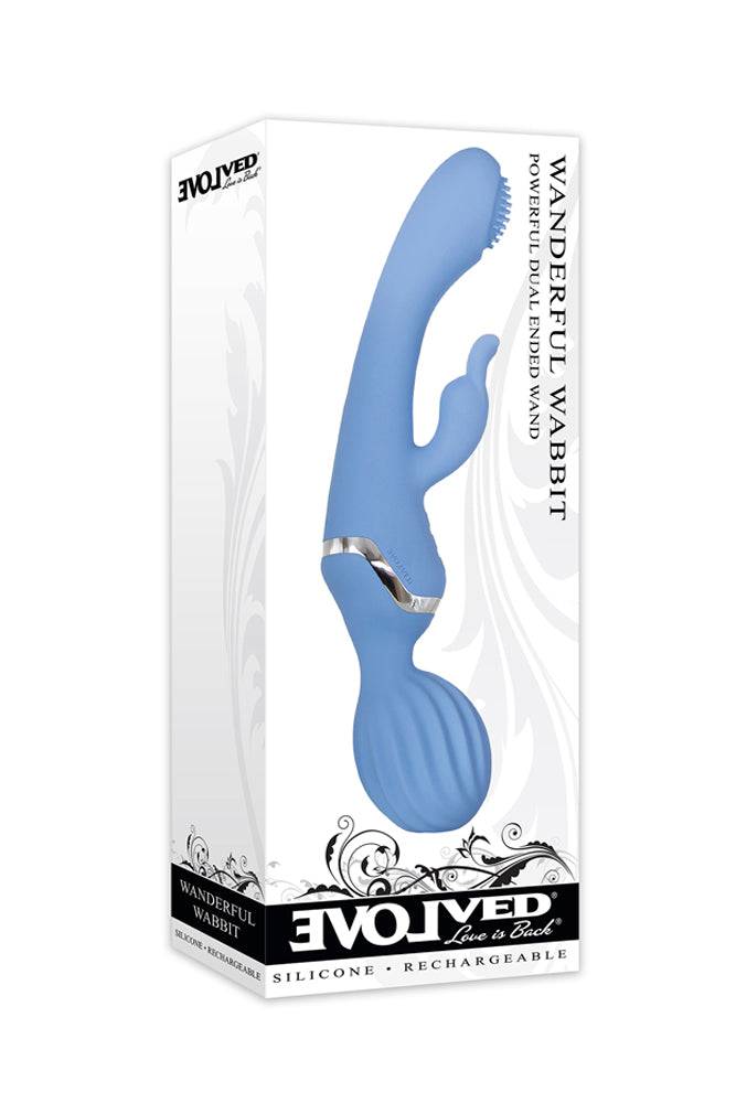 Evolved - Wanderful Wabbit Vibrator - Blue - Stag Shop