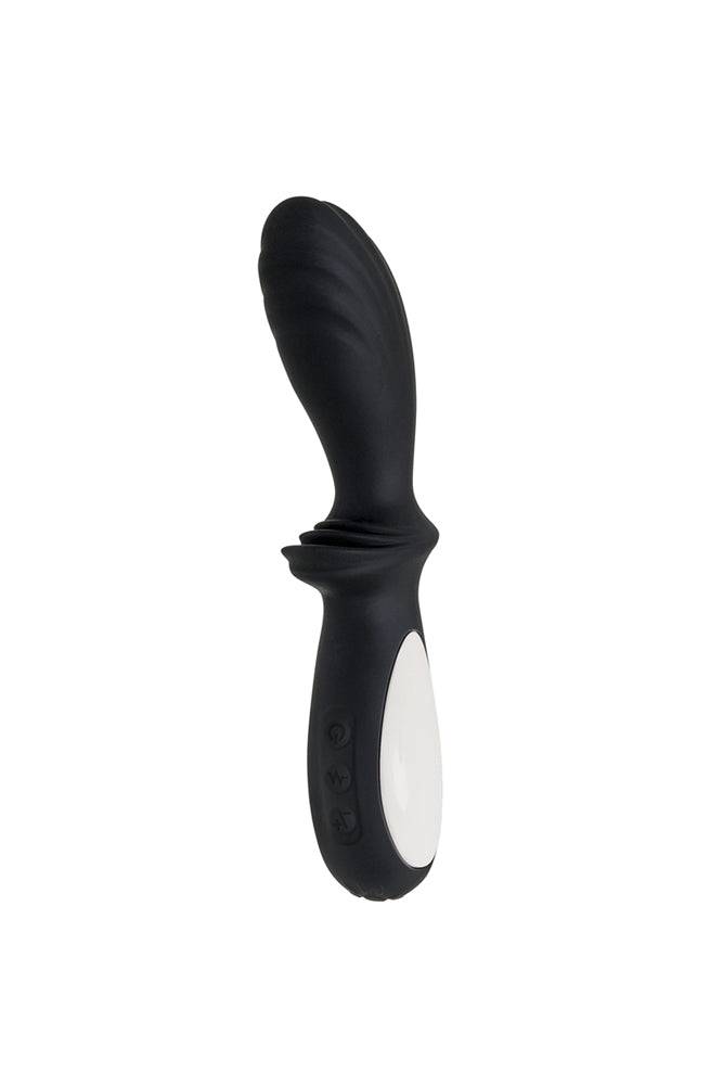 Adam & Eve - The Silicone Warming Prostate Massager - Black - Stag Shop