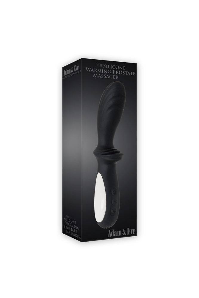 Adam & Eve - The Silicone Warming Prostate Massager - Black - Stag Shop