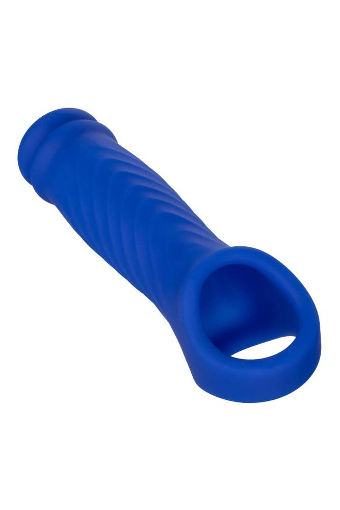 Cal Exotics - Admiral - Liquid Silicone Wave Penis Extension - Blue - Stag Shop