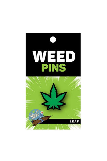 Wood Rocket - Weed Leaf Enamel Pin - Stag Shop