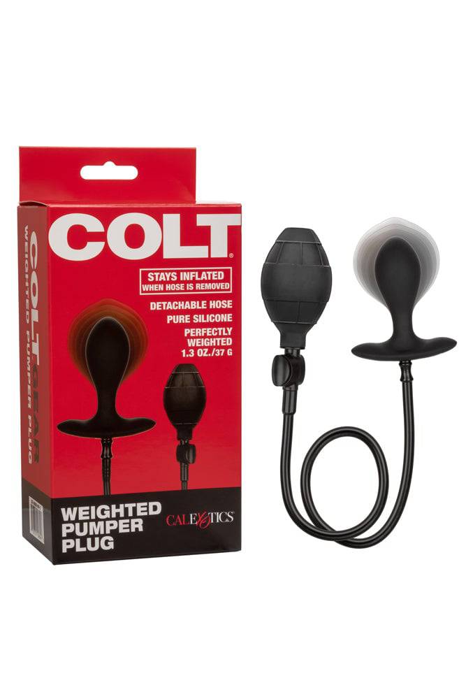Cal Exotics - Colt - Weighted Pumper Butt Plug - Black - Stag Shop