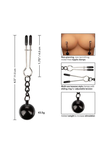 Cal Exotics - Nipple Grips - Weighted Tweezer - Stag Shop