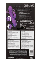 Cal Exotics - California Dreaming - West Coast Wave Rider - Dual Vibrator - Purple - Stag Shop