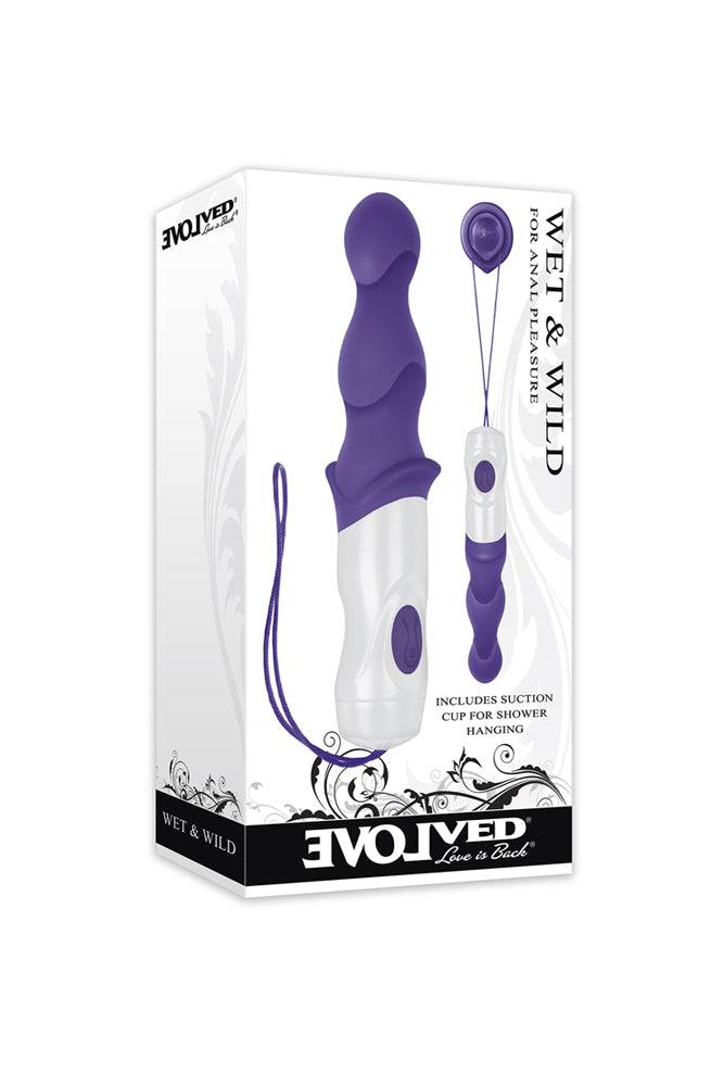 Evolved - Wet & Wild Anal Vibrator - Purple - Stag Shop