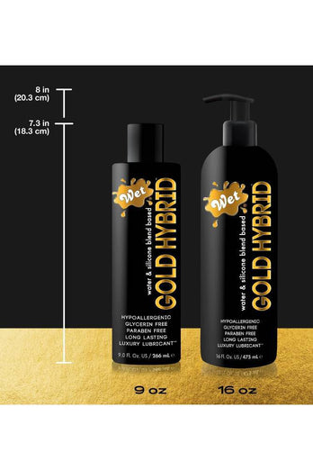 Wet - Gold - Hybrid Lubricant - 5 OZ - Stag Shop