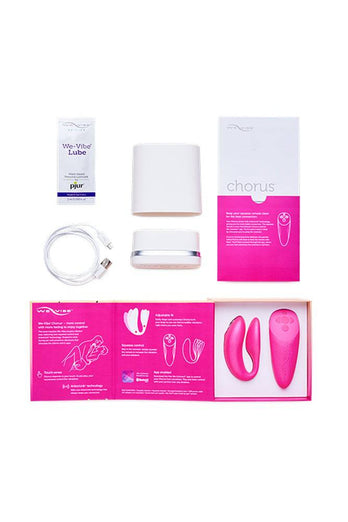 We-Vibe - Chorus Adjustable Dual Couples Vibrator - Pink - Stag Shop
