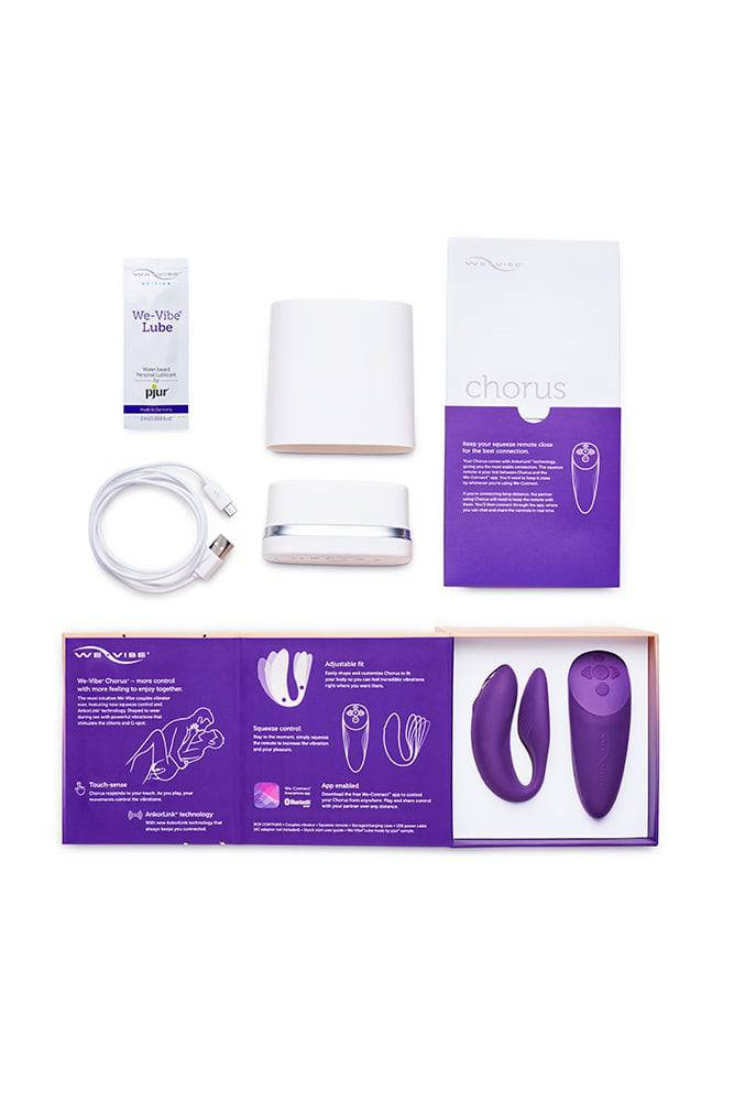 We-Vibe - Chorus Adjustable Dual Couples Vibrator - Purple - Stag Shop