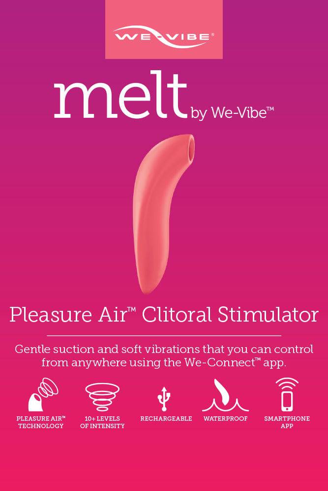 We-Vibe - Melt Pleasure Air Clitoral Stimulator - Coral - Stag Shop