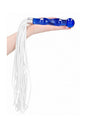 Shots Toys - Chrystalino - Whipster Glass Whip & Dildo - Blue - Stag Shop