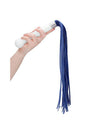 Shots Toys - Chrystalino - Whipster Glass Whip & Dildo - White - Stag Shop