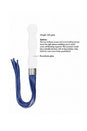 Shots Toys - Chrystalino - Whipster Glass Whip & Dildo - White - Stag Shop